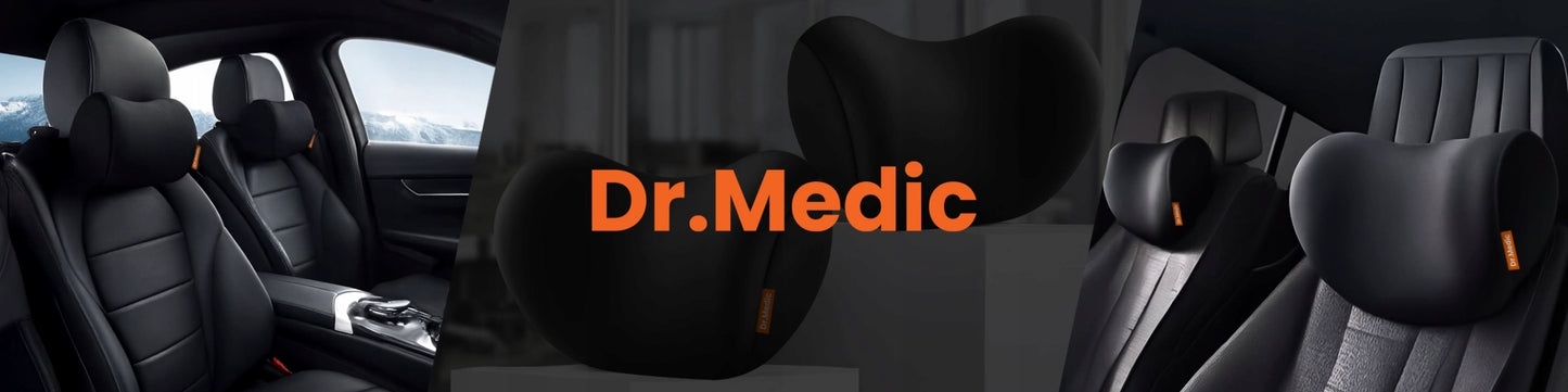Pagalvėlė automobiliui, biurui, kaklui, galvai ant sėdynės, atlošo DR.MEDIC
