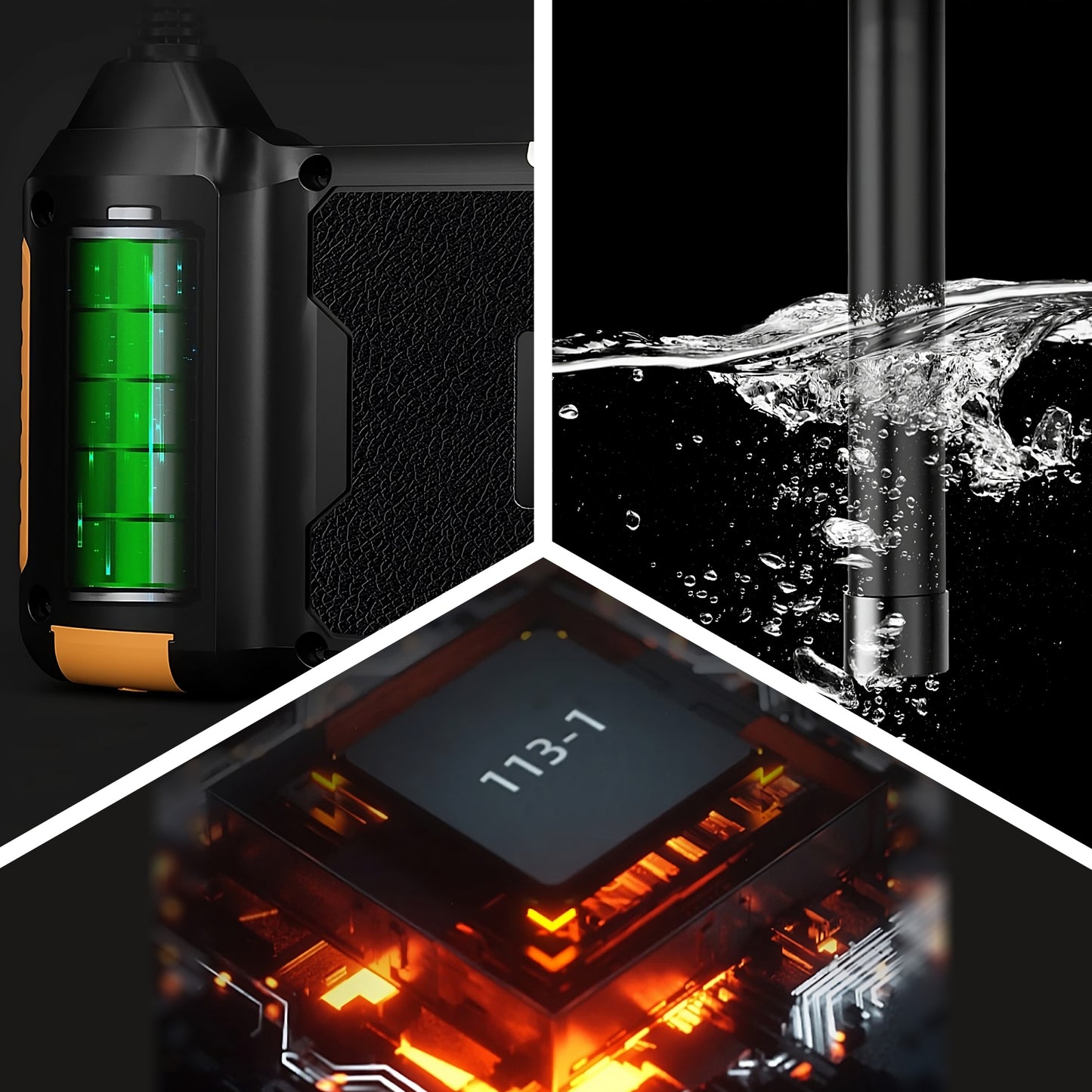 INSPEKCINĖ ENDOSKOPINĖ KAMERA 3M LCD HD 4,3" 8MM FULL HD 360° MICRO SD 64GB