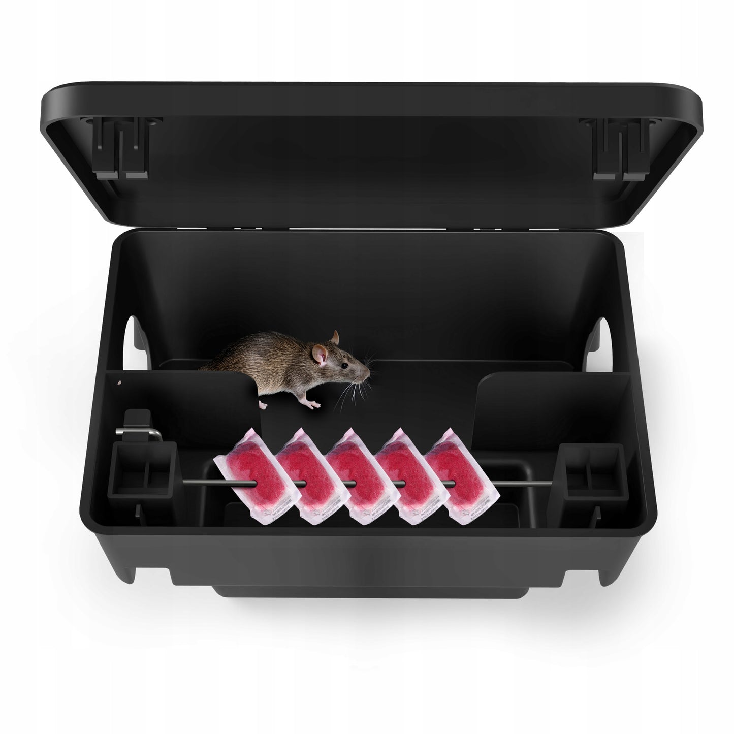 Deratizacijos stotelė
Lesyklėlė nuodams nuo pelių ir žiurkių NO PEST + raktelis