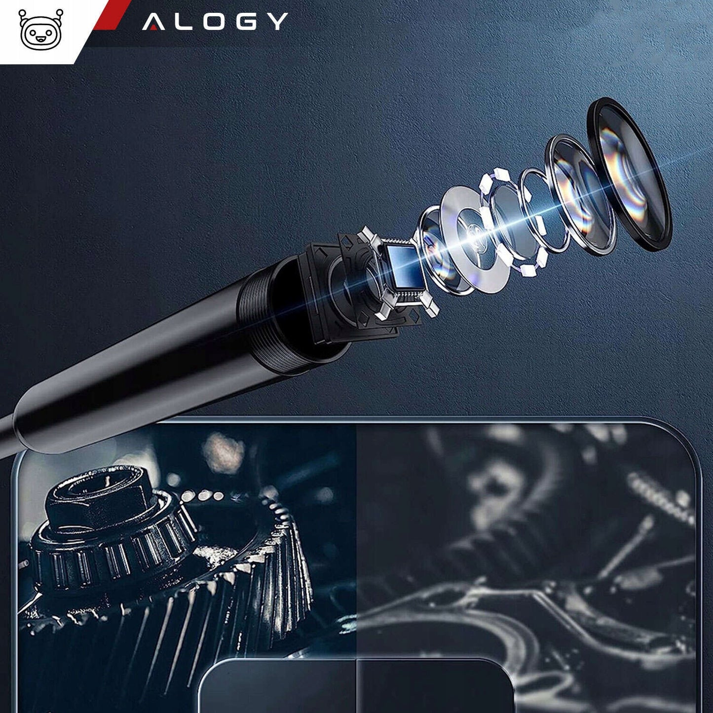 Endoskopinė apžiūros kamera 5M 6 LED FHD WIFI Mobiliajam telefonui USB-C