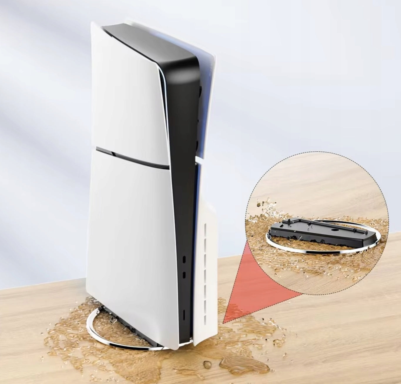 Vertikalus stovas su laikikliu PlayStation 5 PS5 FAT / Slim / Pro