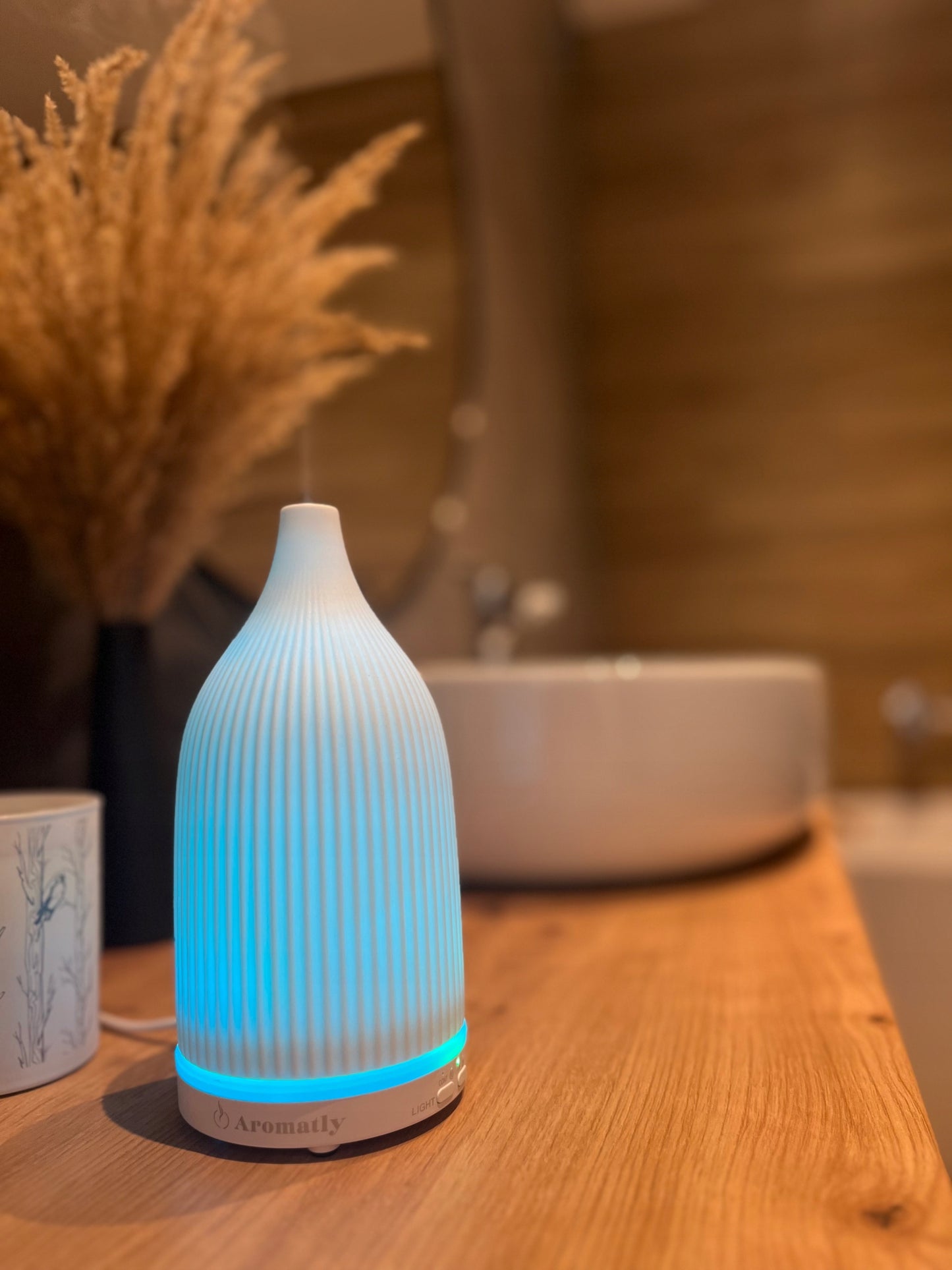 Aromatly Keraminis Kvapų Difuzorius Aromaterapijai Naktinė Lemputė | DOVANA