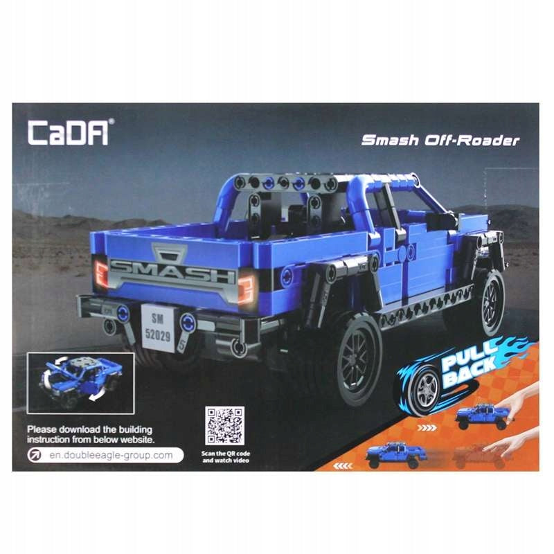 CADA STATYBINIAI BLOKELIAI VISUREIGIS AUTOMOBILIS OFF-ROADER SU ATGAL TRAUKIAMU VARIKLIU 390 EL.