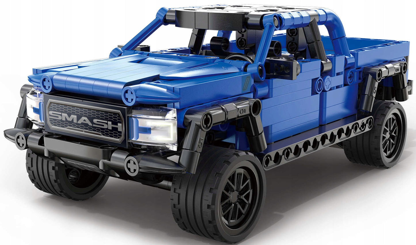 CADA STATYBINIAI BLOKELIAI VISUREIGIS AUTOMOBILIS OFF-ROADER SU ATGAL TRAUKIAMU VARIKLIU 390 EL.