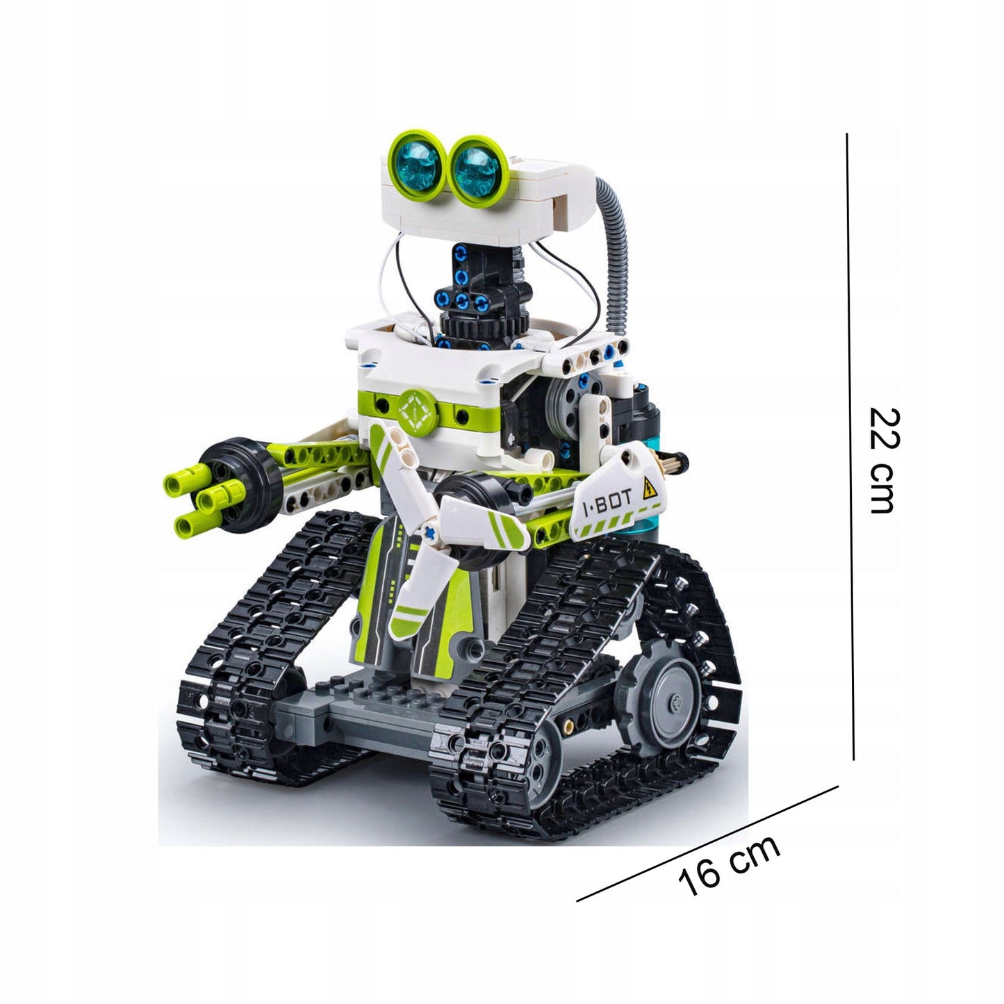 CADA KONSTRUKTORIUS TECHNIC PROGRAMUOJAMAS ROBOTAS BOT 434 DALYS VALDOMAS SU LED
