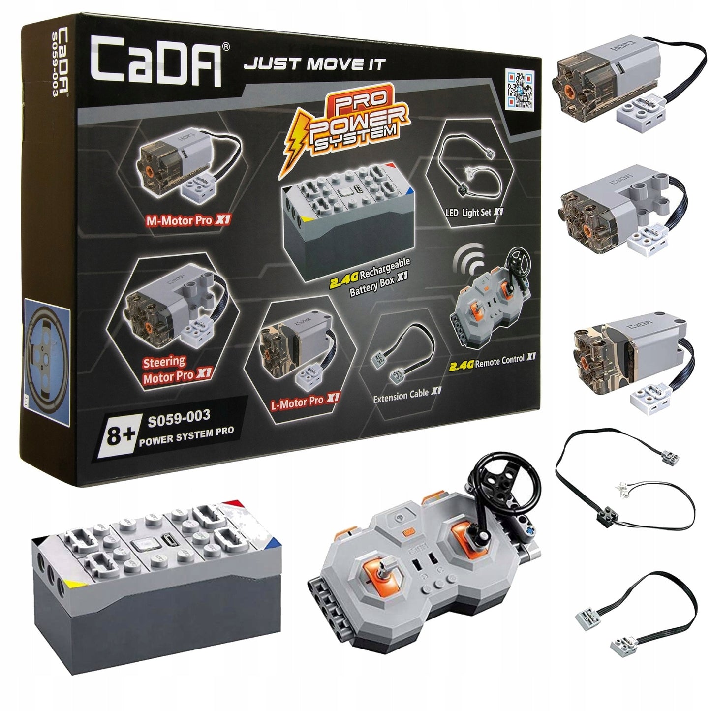 CADA PRO POWER SYSTEM RC VARIKLIS TRANSPORTUOTĖMS