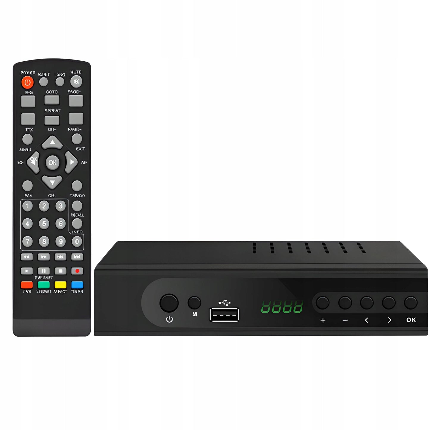 Antžeminės televizijos imtuvas-derintuvas Full HD DVB-T2 HEVC H.265 Universalus