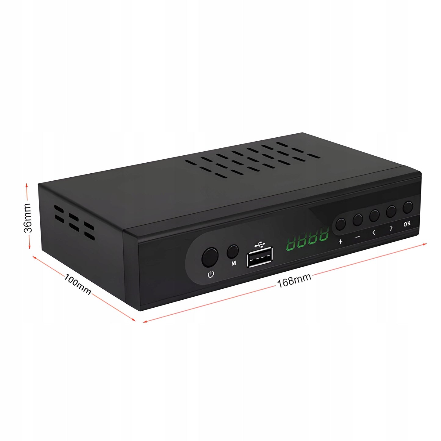 Antžeminės televizijos imtuvas-derintuvas Full HD DVB-T2 HEVC H.265 Universalus