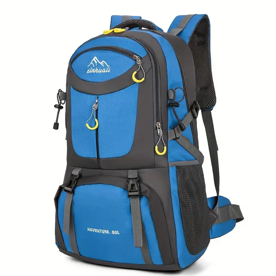 Didelės talpos kelioninė kuprinė, žygiams, alpinizmui, 60L