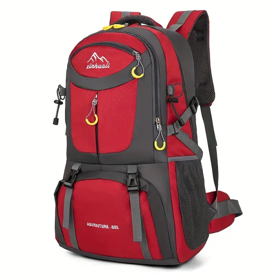Didelės talpos kelioninė kuprinė, žygiams, alpinizmui, 60L