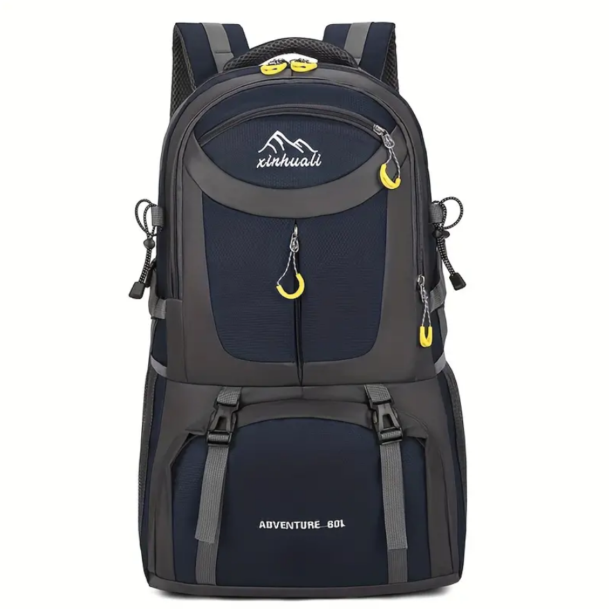 Didelės talpos kelioninė kuprinė, žygiams, alpinizmui, 60L