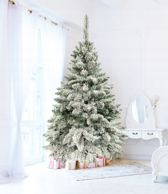 Dirbtinė eglutė, Kalėdinė eglė, su dirbtiniu sniegu, 160cm