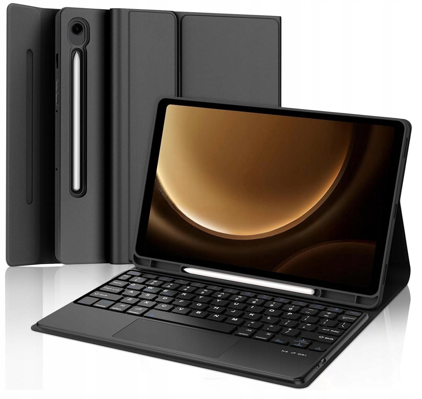 Dėklas su klaviatūra ir lietimės skydeliu (touchpad) skirta Samsung Galaxy Tab S10 FE Plus S10 FE+ 13.1"