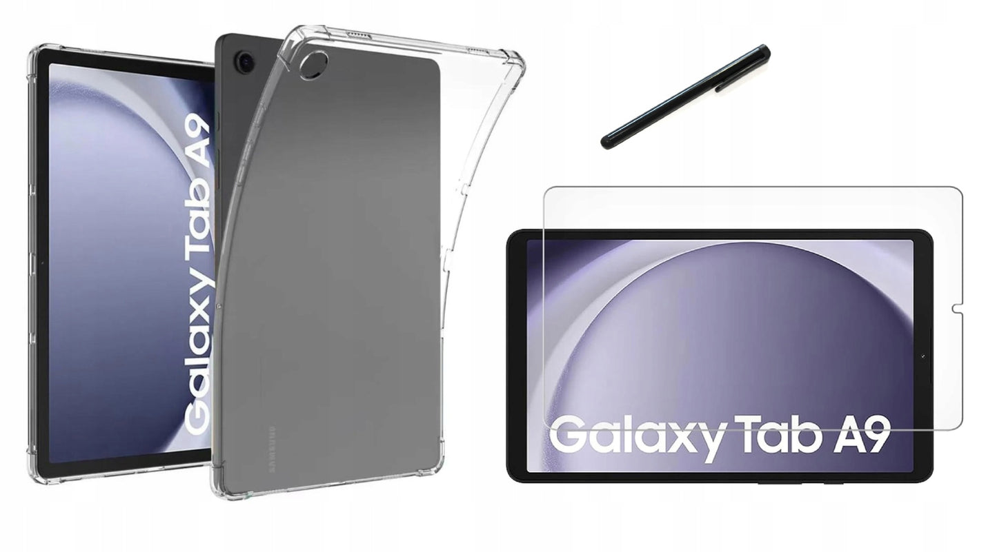 Dėklas + Stylus + Grūdintas stiklas, skirti SAMSUNG GALAXY TAB A9 8,7 2023 X110 / X115