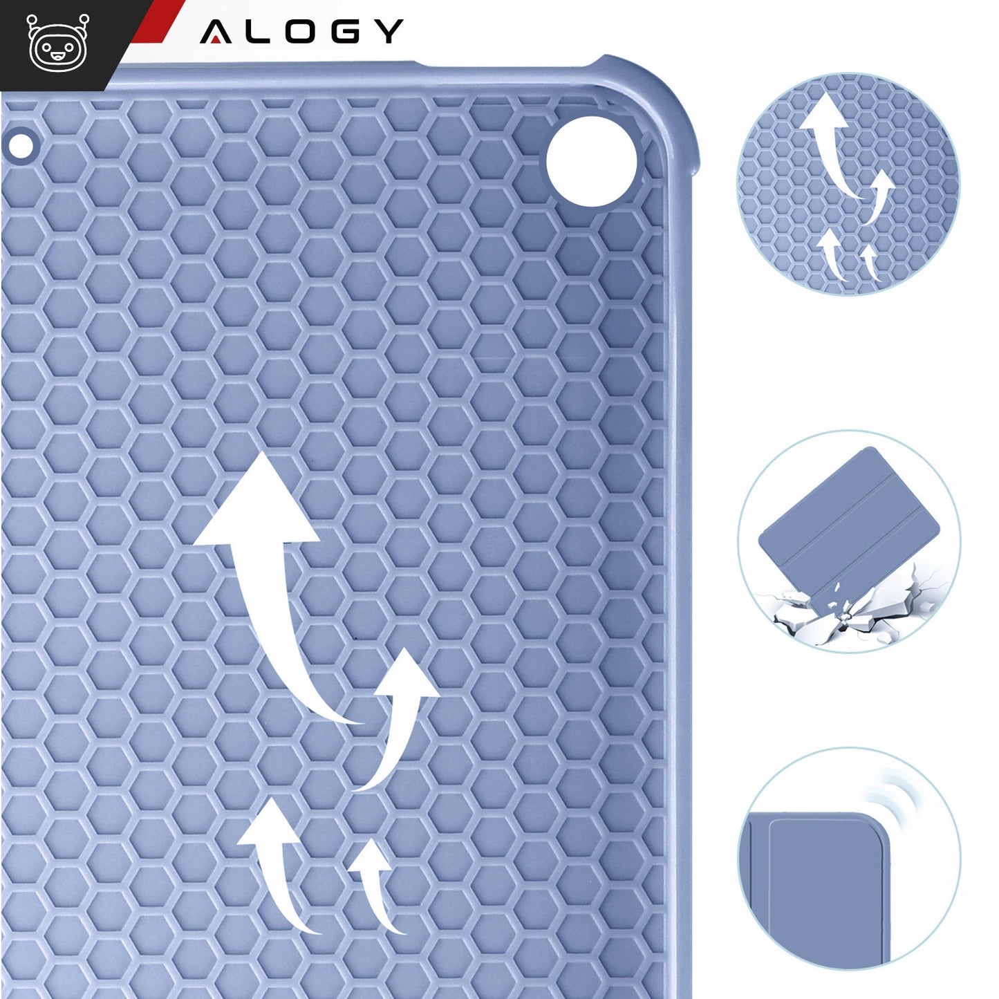 Dėklas "Smart Pencil" Apple iPad 10.2 9-os kartos 2021, dėklas planšetiniam kompiuteriui