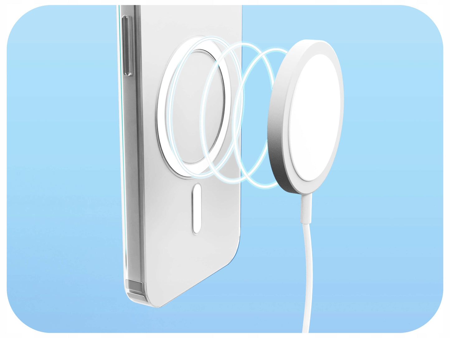 Magnetinis permatomas „Magsafe“ dėklas, skirtas iPhone 12 MINI, su 5D 9H stiklu