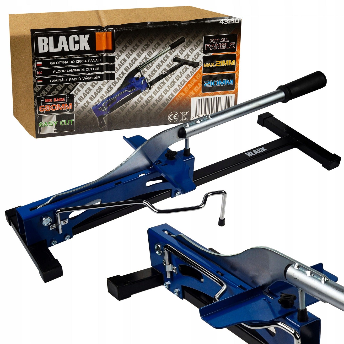 Giljotina grindų laminato plokščių pjovimui BLACK PROFESSIONAL