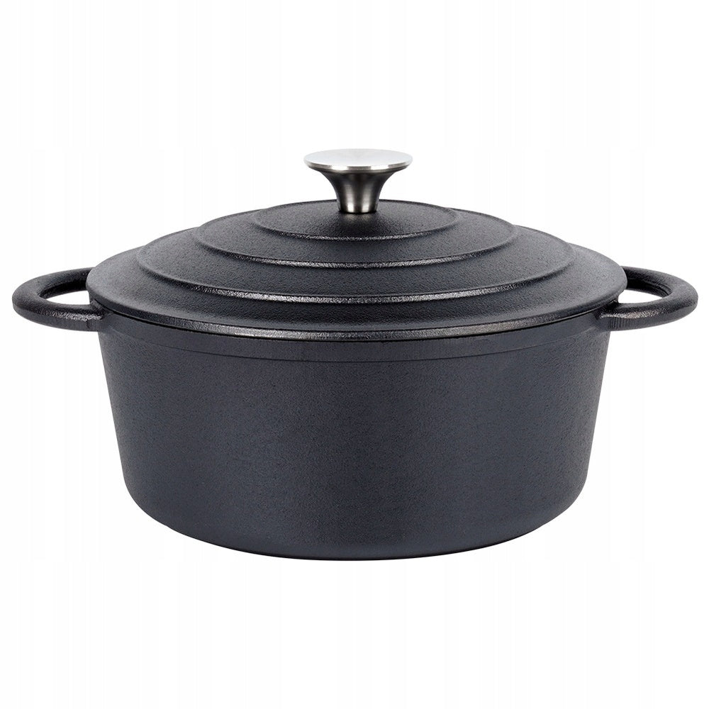 Ketaus puodas su dangčiu, troškintuvė virimui, kepimui, troškinimui 2,6 L