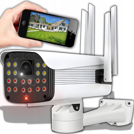 Belaidė lauko WIFI IP kamera 2MP FULL HD 1080p su Smart aptikimu ir SD palaikymu