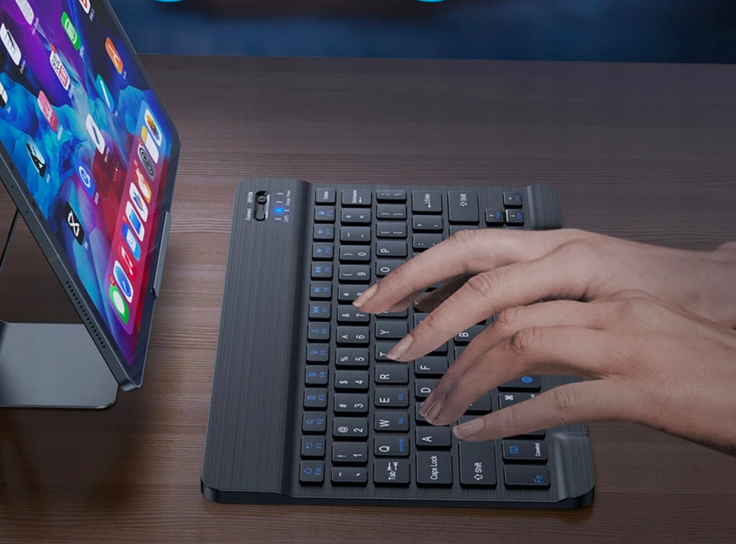 Belaidė Bluetooth klaviatūra skirta SAMSUNG APPLE LENOVO XIAOMI HUAWEI