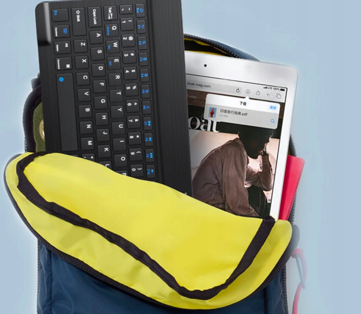 Belaidė Bluetooth klaviatūra skirta SAMSUNG APPLE LENOVO XIAOMI HUAWEI