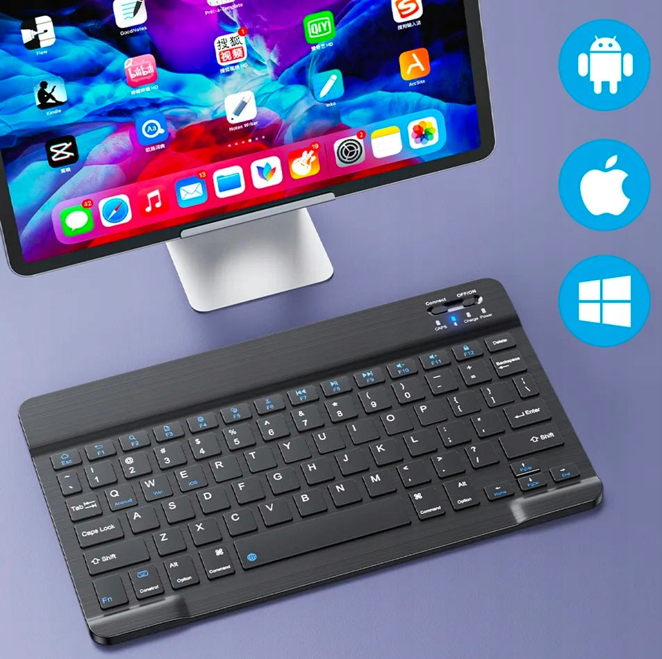Belaidė Bluetooth klaviatūra skirta SAMSUNG APPLE LENOVO XIAOMI HUAWEI
