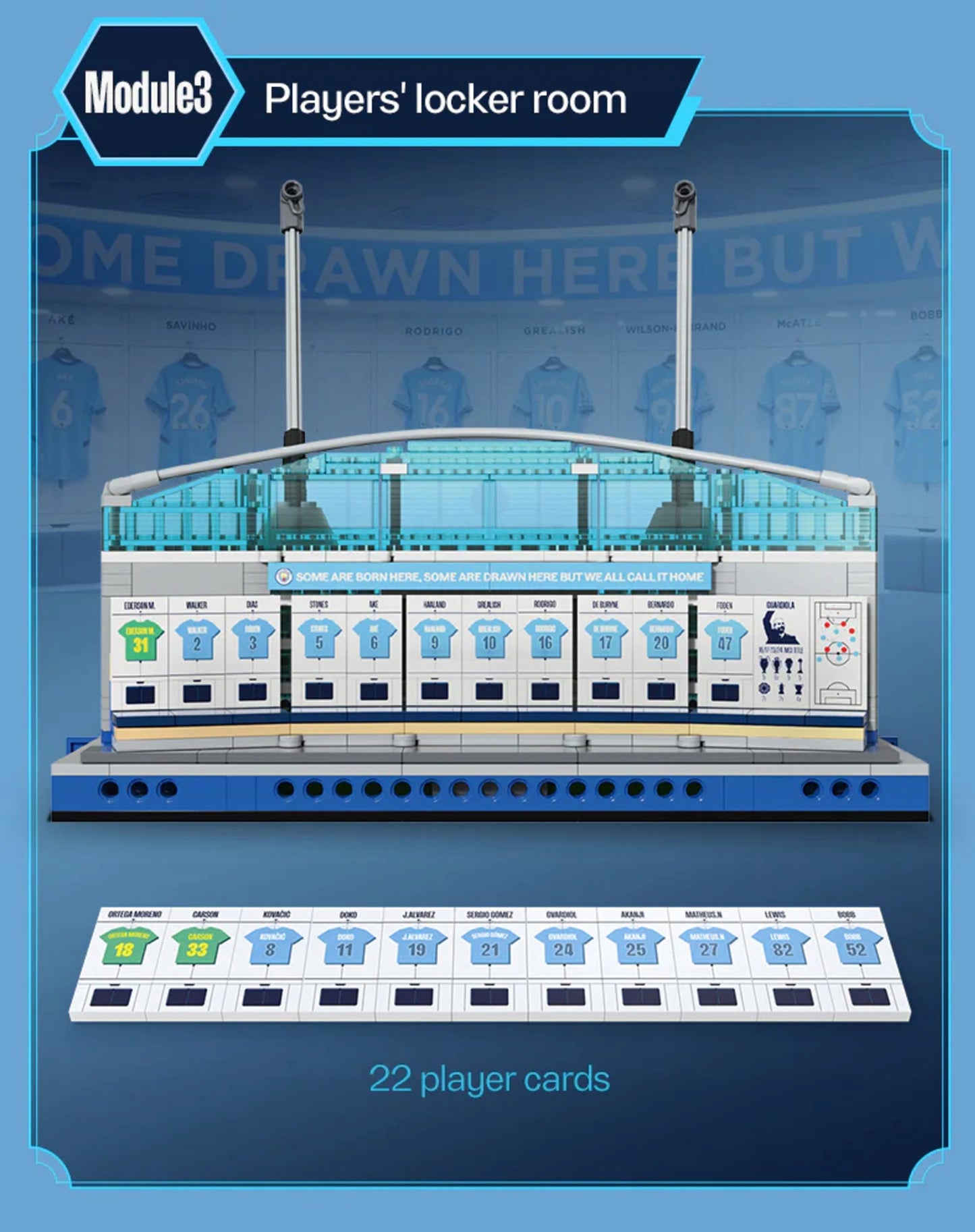 Konstruktorius CADA ETIHAD STADIUM MANCHESTER CITY 4473 EL. C66022W DIDELIS + LED