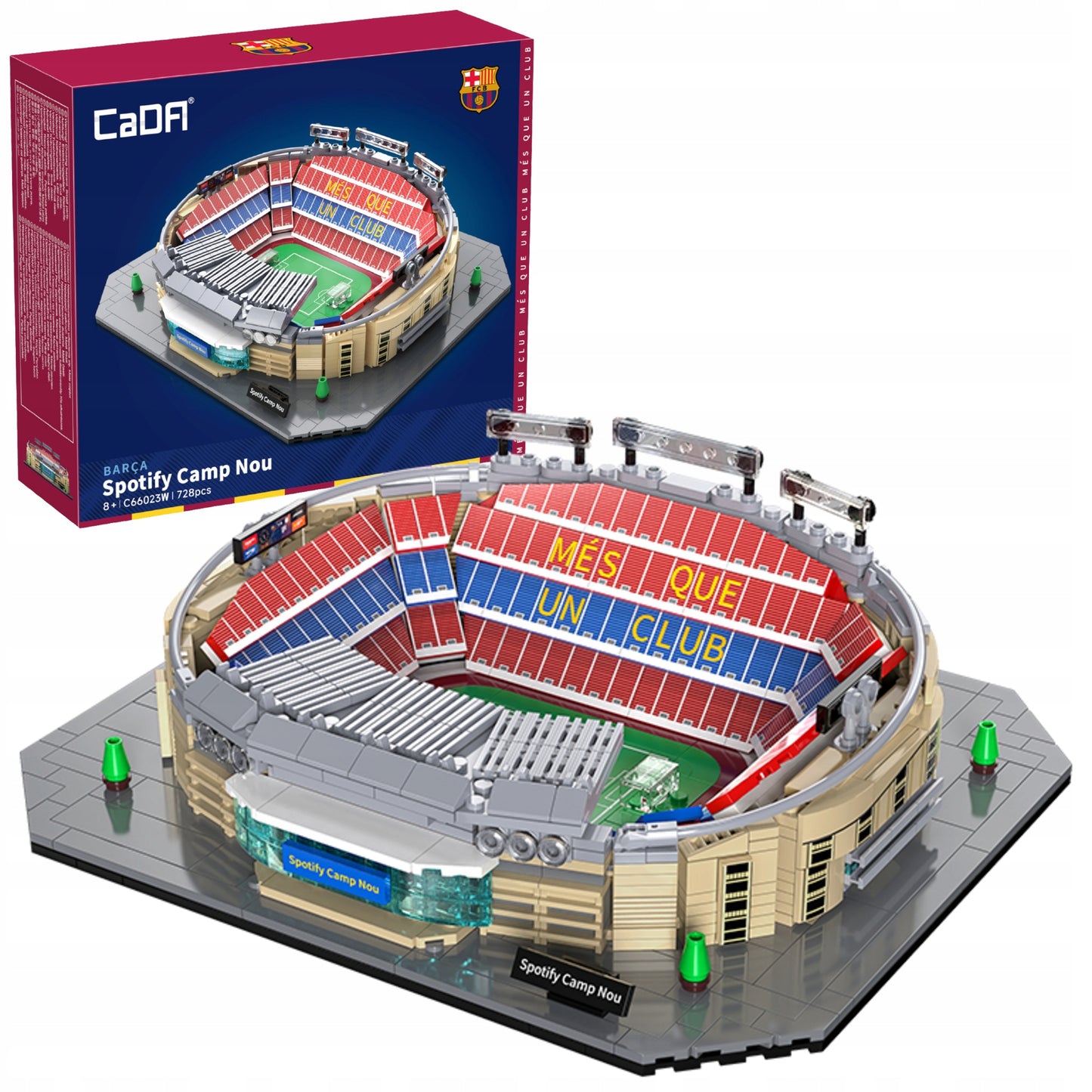 CaDA Statybinis konstruktorius FC Barcelona Camp Nou Spotify Stadionas 728 Detalės BARCA LA LIGA