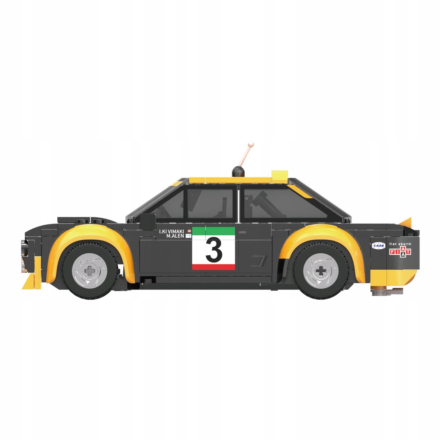 CADA FIAT ABARTH 131 nuotoliniu būdu valdomas automobilis DUAL MODE RC, 216 det.