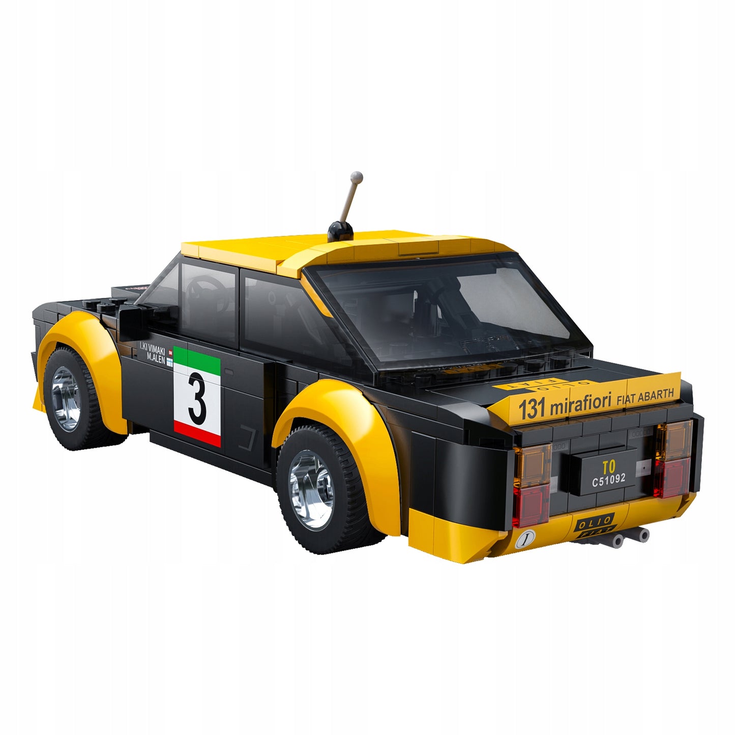 CADA FIAT ABARTH 131 nuotoliniu būdu valdomas automobilis DUAL MODE RC, 216 det.