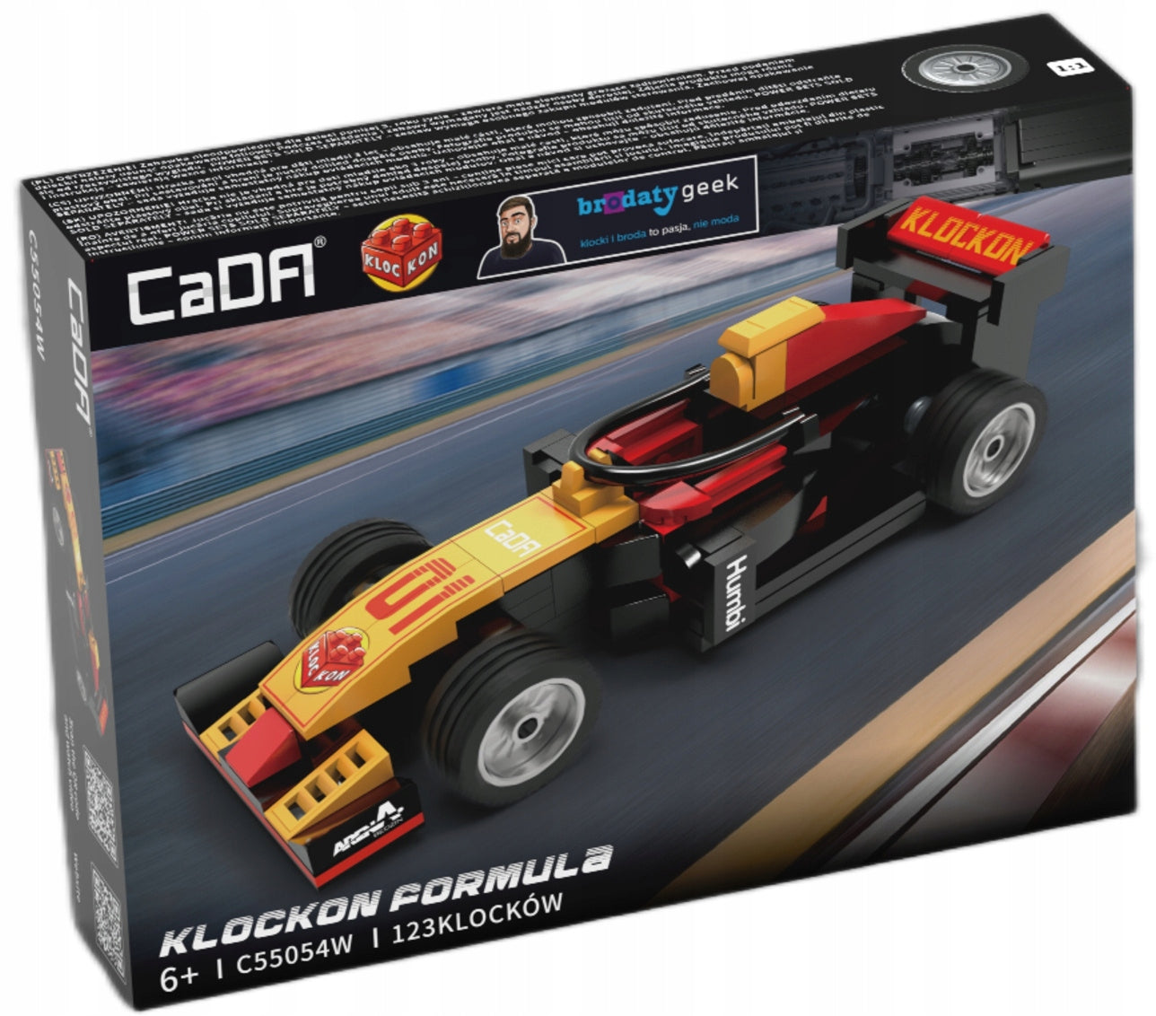 Statybiniai blokeliai CADA FORMULA KLOCKON 123 elementai. Specialioji versija