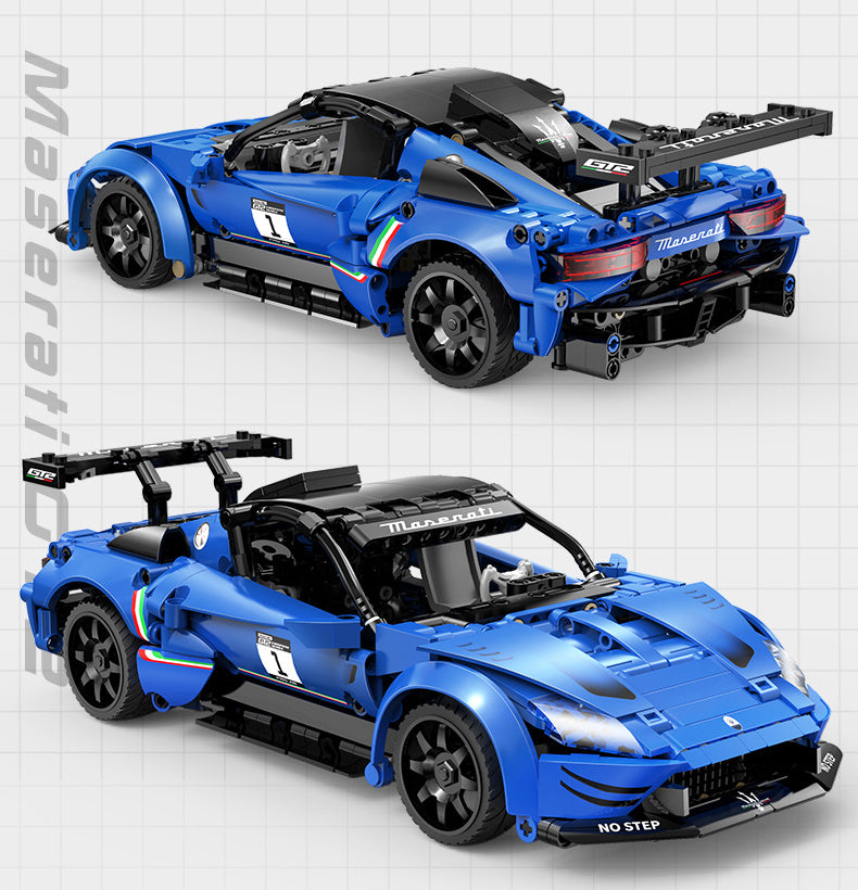 Konstrukcinis rinkinys CADA MASERATI GT2 nuotoliniu būdu valdomas lenktyninis automobilis RC, 549 elementai