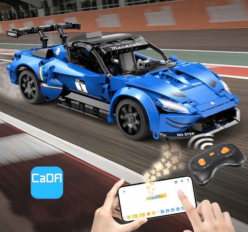 Konstrukcinis rinkinys CADA MASERATI GT2 nuotoliniu būdu valdomas lenktyninis automobilis RC, 549 elementai