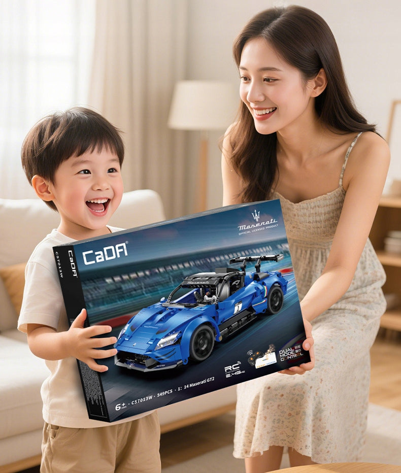 Konstrukcinis rinkinys CADA MASERATI GT2 nuotoliniu būdu valdomas lenktyninis automobilis RC, 549 elementai