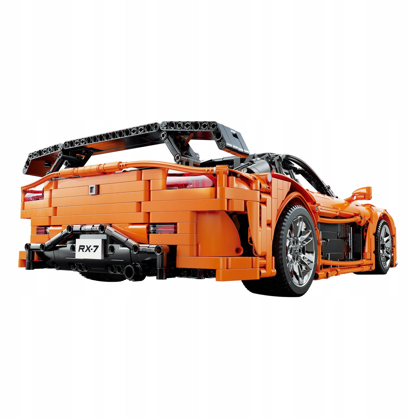 Statybiniai blokeliai CaDA MAZDA RX-7 VEILSIDE komplektas, nuotoliniu būdu valdomas 3305 dalys. RC + LED