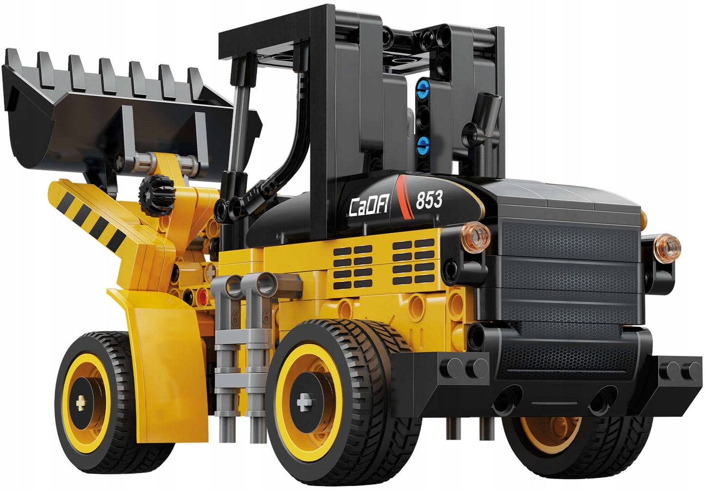 Statybiniai blokeliai CADA TECHNIC mini ekskavatorius-krautuvo modelis 403 detalės, judančios dalys, dovanai