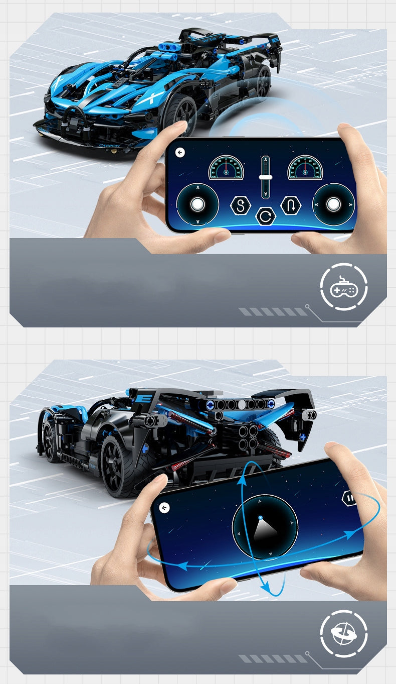 Konstrukciniai blokeliai CADA Rinkinys BLUEFIRE SPECTER 1:14 RC automobilių su nuotolinio valdymo pultu 421E