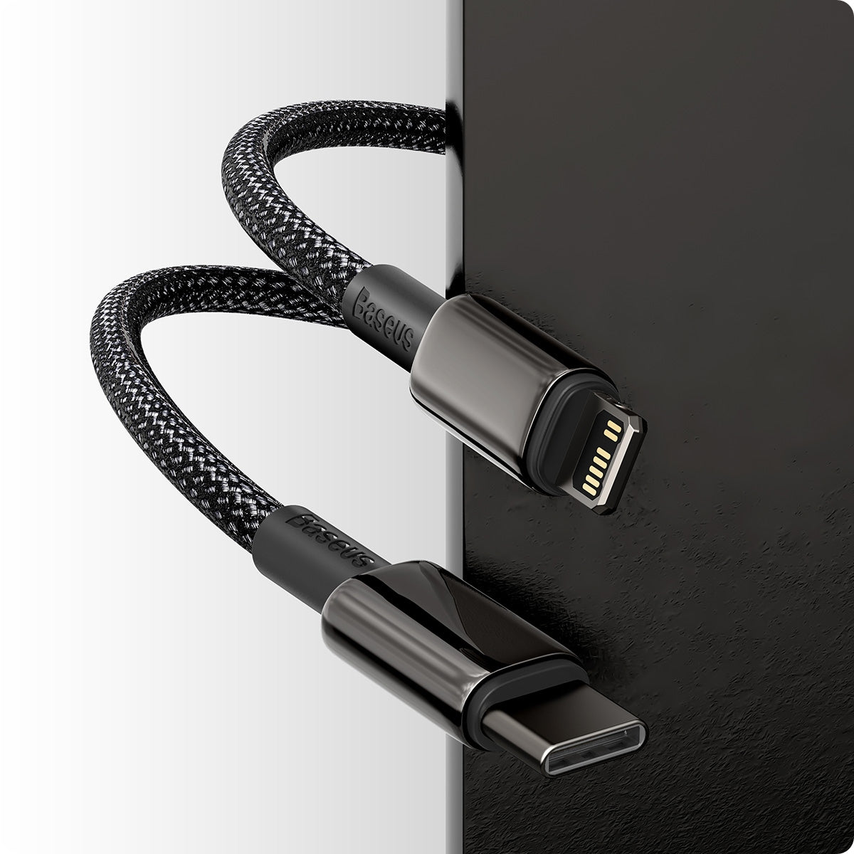 USB-C į Lightning laidas iPhone PD 20W 1m (Greitas įkrovimas, Įkroviklis)