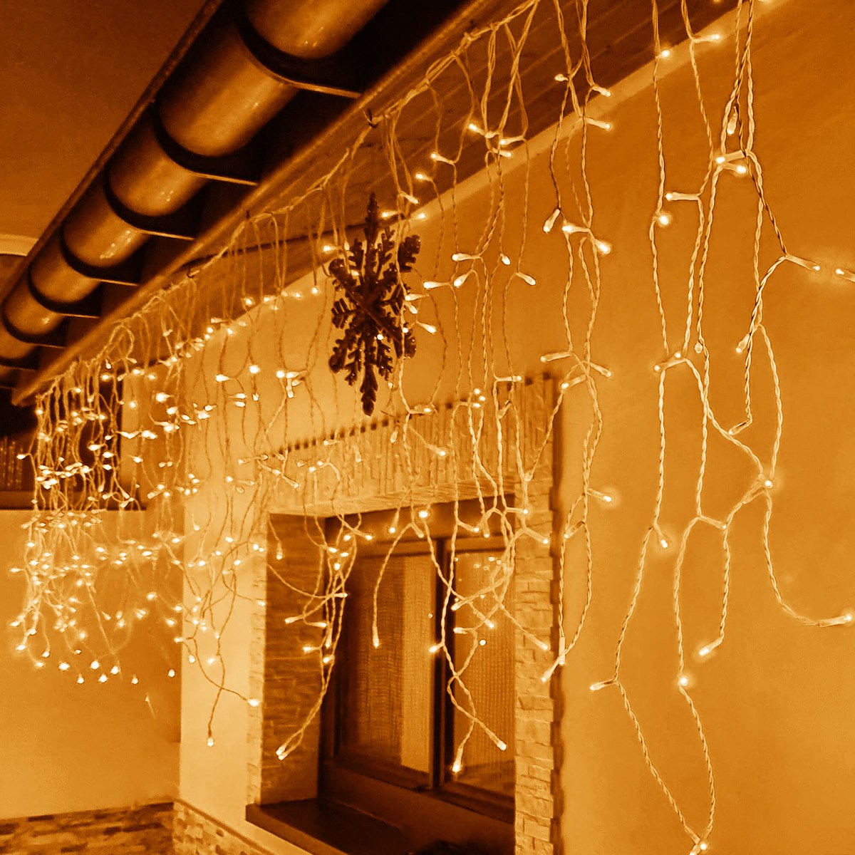 Kalėdinė lauko girlianda, lemputės, 300 LED lempučių, 12M