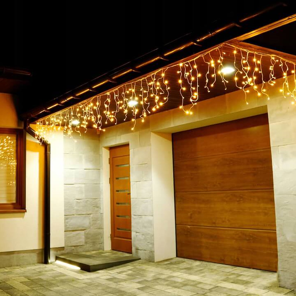 Kalėdinė lauko girlianda, lemputės, 300 LED lempučių, 12M