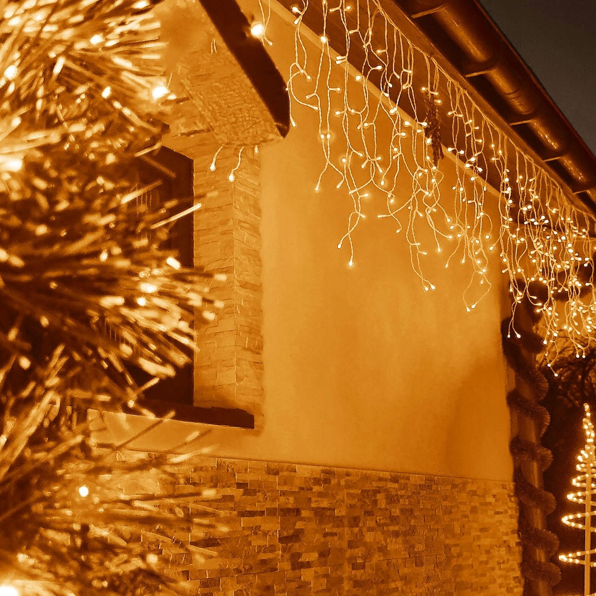 Kalėdinė lauko girlianda, lemputės, 300 LED lempučių, 12M