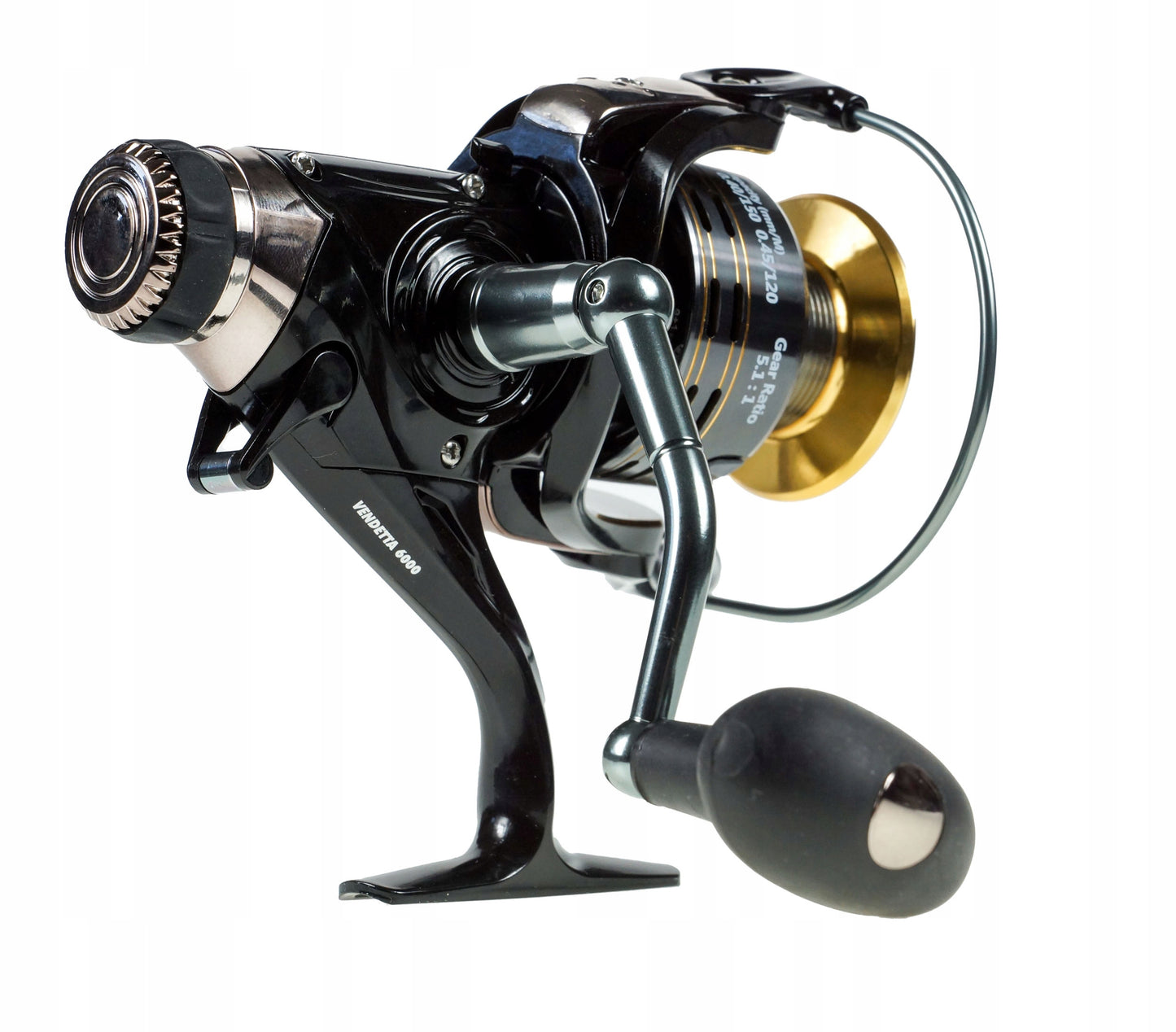 Ritė Hokkaido Vendetta 6000 WBL 9+1 su titano rankenėle ir laisvos eigos mechanizmu