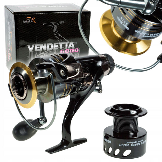 Ritė Hokkaido Vendetta 6000 WBL 9+1 su titano rankenėle ir laisvos eigos mechanizmu