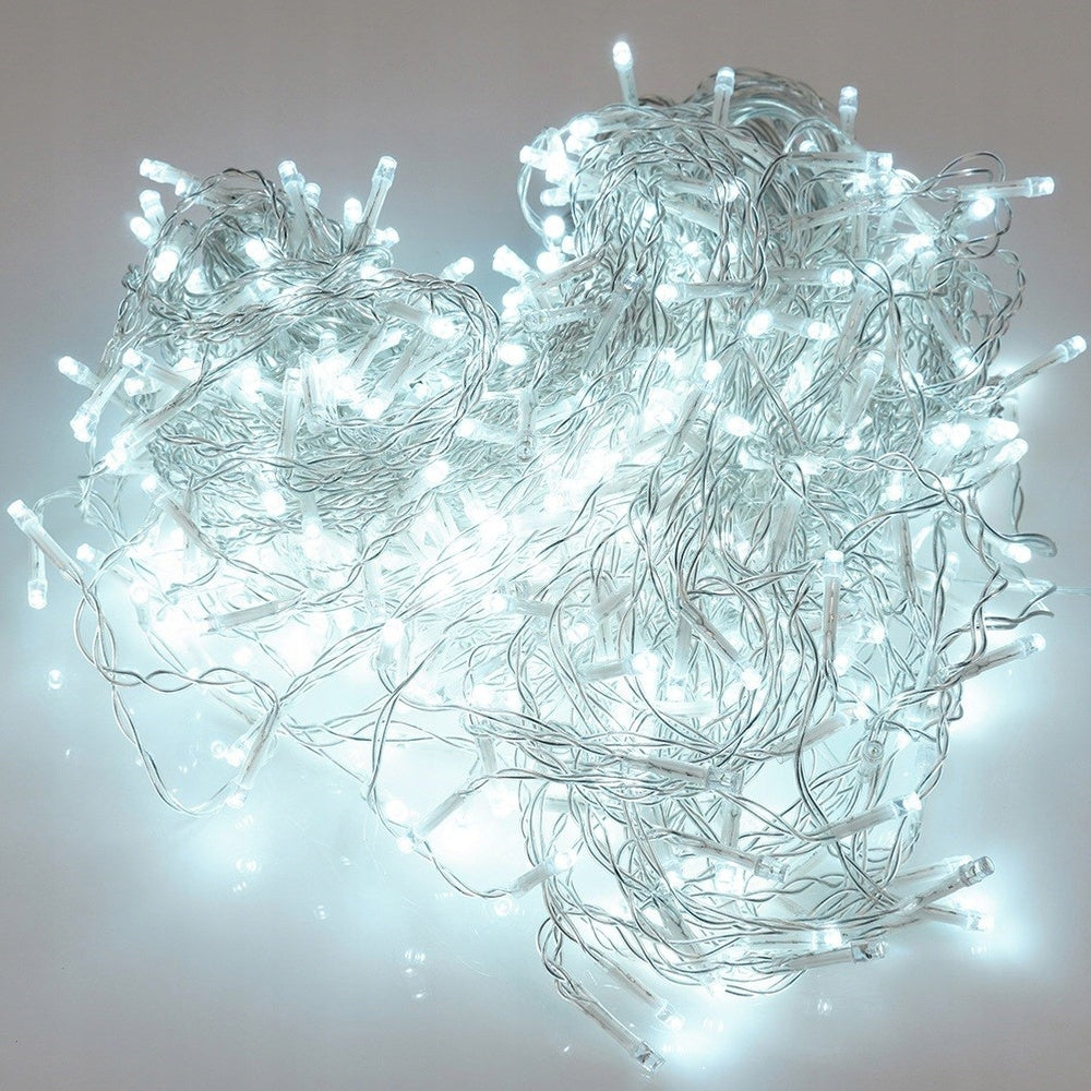 Šviečianti užuolaida girlianda lauko namų fasadams 500 LED 11m
