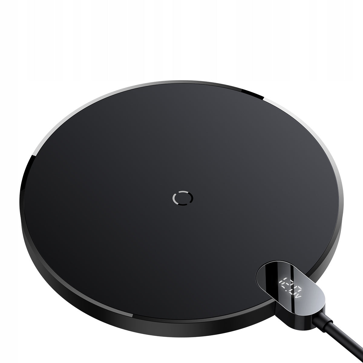 Belaidis indukcinis įkroviklis BASEUS Qi 15W, 1,5m laidas, USB C kištukas