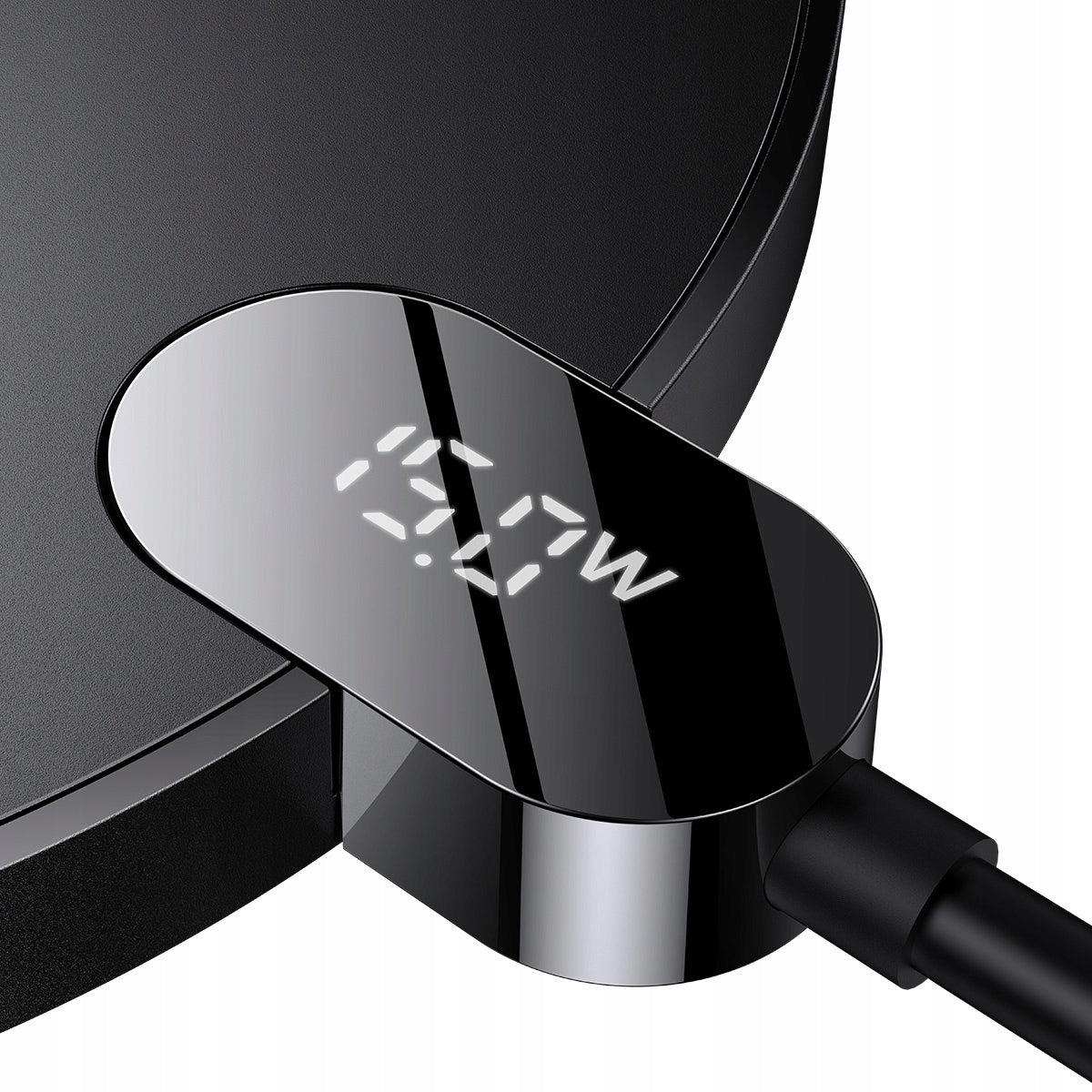 Belaidis indukcinis įkroviklis BASEUS Qi 15W, 1,5m laidas, USB C kištukas