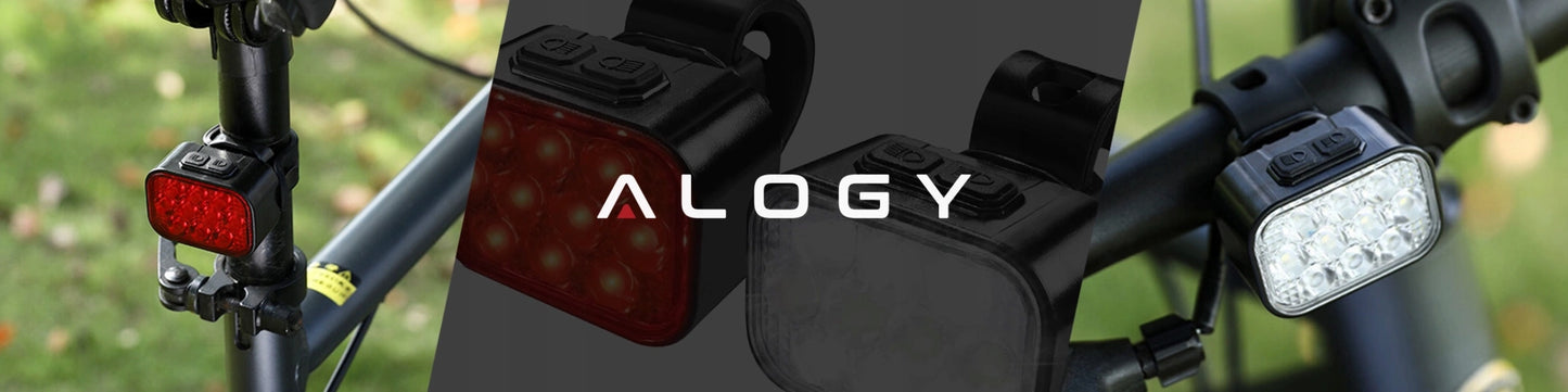 Dviračio žibintas 500 lm 200 lm rinkinys 20 LED priekis galas dviračiui USB C IP65