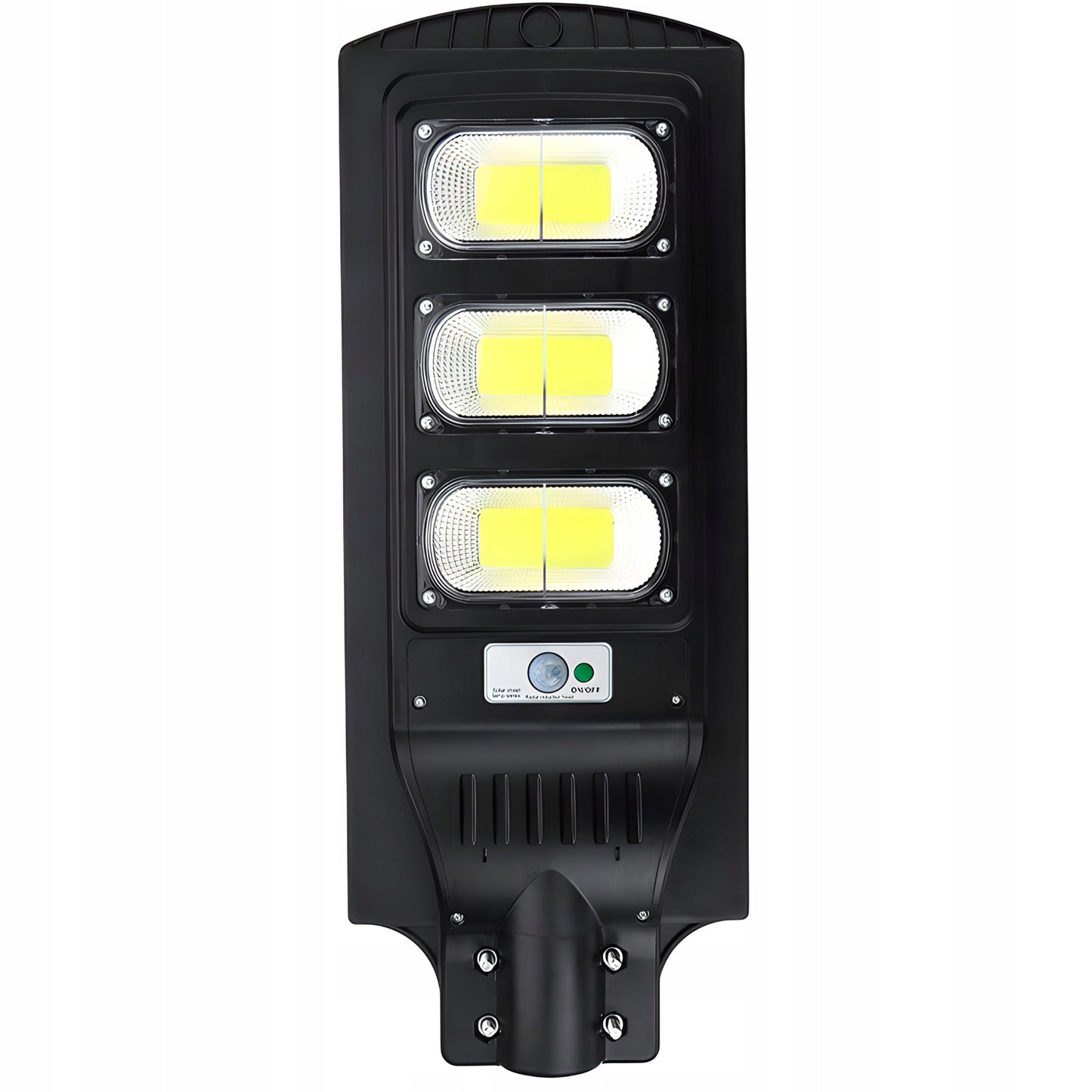 240W Gatvės LED šviestuvas, saulės energija maitinamas, su judesio ir sutemų jutikliais + XL nuotolinio valdymo pultas