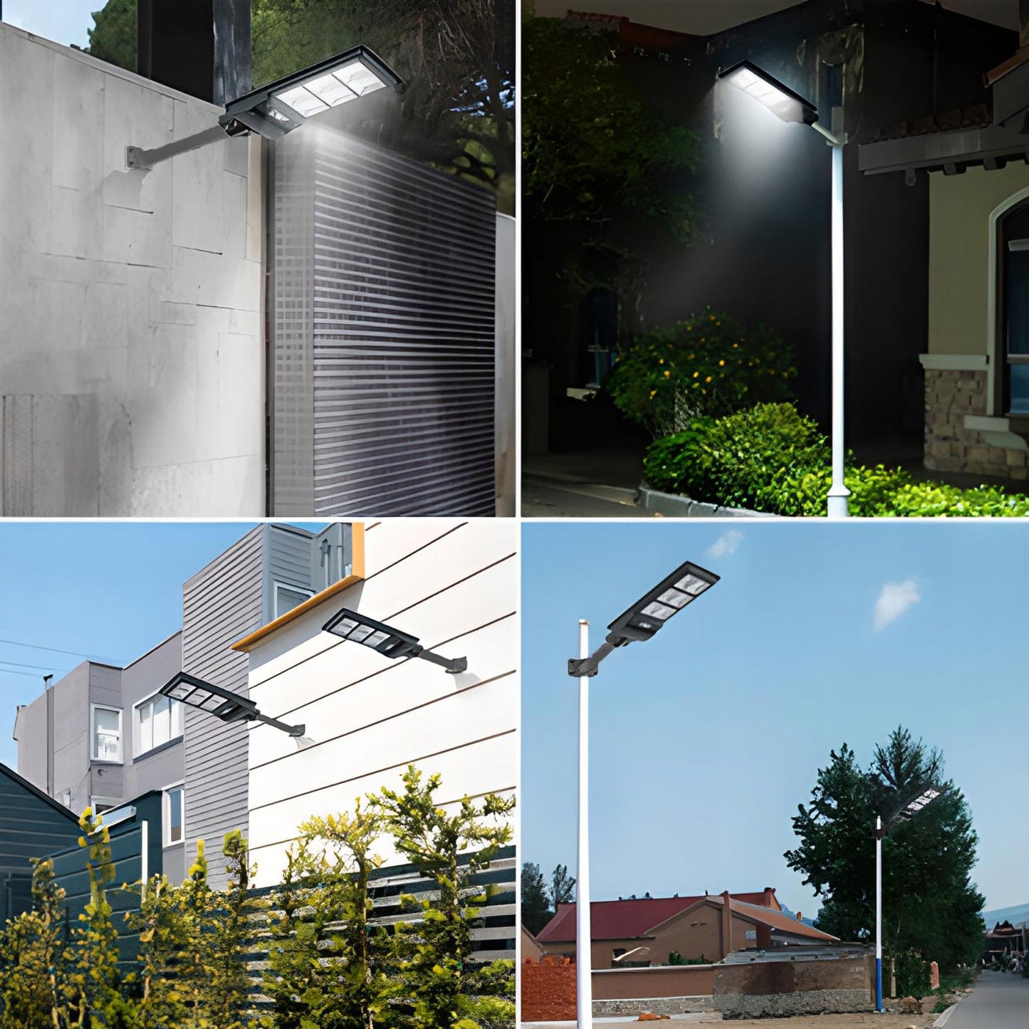 240W Gatvės LED šviestuvas, saulės energija maitinamas, su judesio ir sutemų jutikliais + XL nuotolinio valdymo pultas