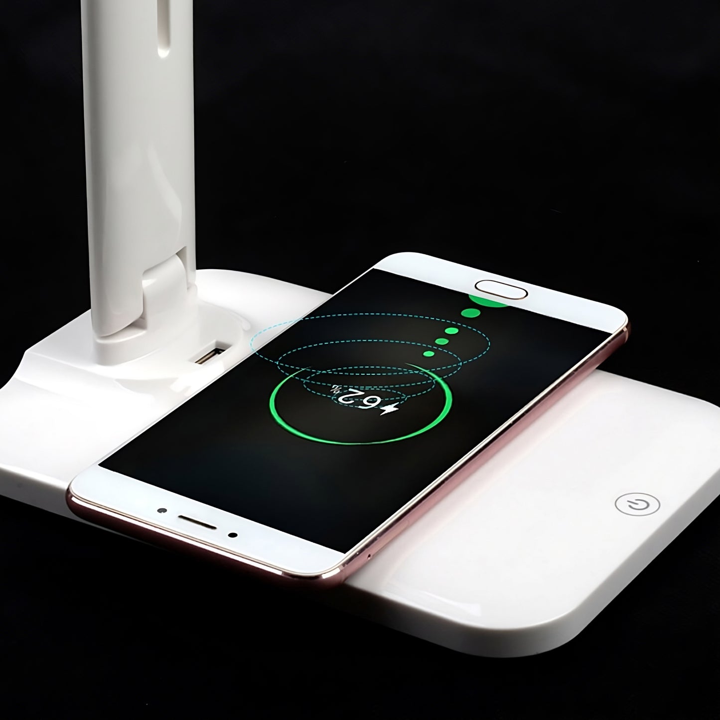 LED BRAIŽYBOS STALINĖ lempa, mokyklinė, naktinė ant rašomojo stalo + INDUKCINIS KROVIKLIS